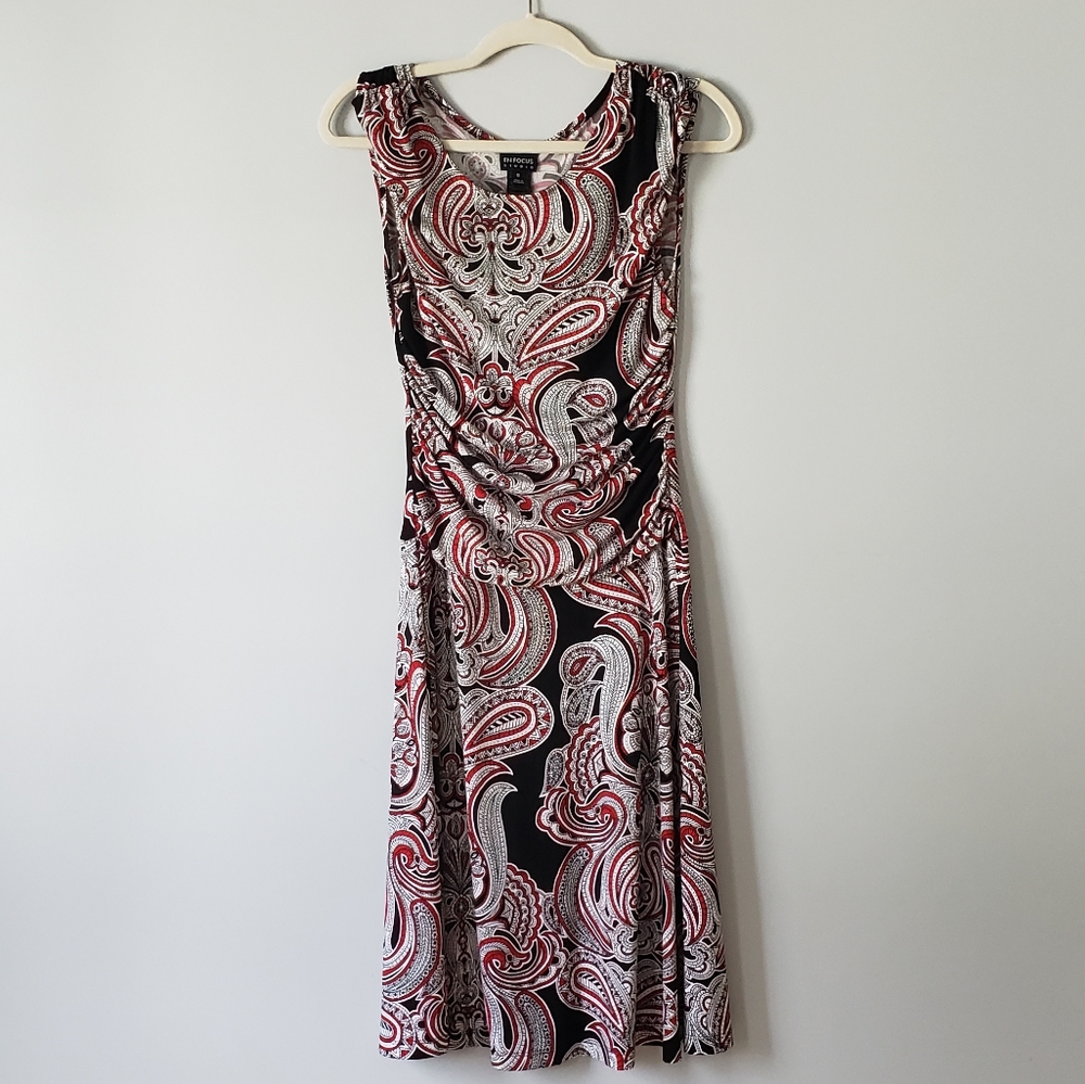 ⭐Enfocus Studio swirl sleeveless dress size 8⭐